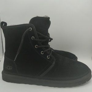 UGG Men's Harkley High Top Black Suede Boot Winter